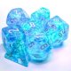 thumbnail image 2 of Luminaria poliédrica Chessex Borealis azul celeste/blanco con 7 troqueles, 2 of 2