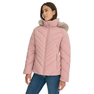 Chaqueta Tommy Hilfiger Para Mujer Con Ribetes De Piel Sintética