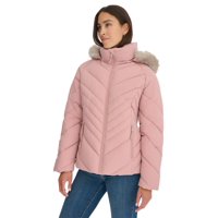 Chaqueta Tommy Hilfiger Puffer Woodrose Con Piel Sintética Para Mujer