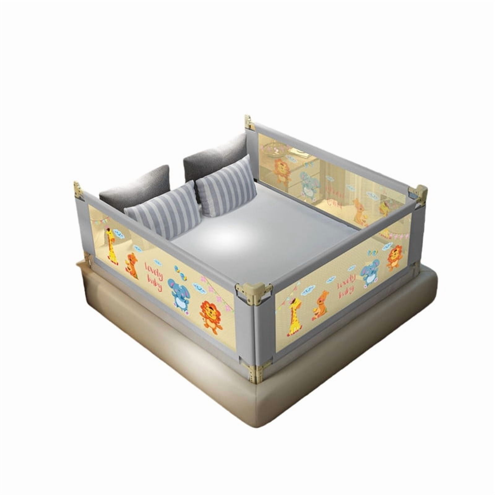 Babyluna - Baranda Altura Ajustable De Seguridad Para Camas 1.5m Animales