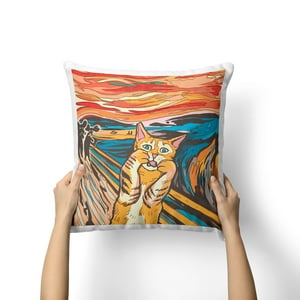 Creango - Cojin 40X40Cm Gato - El Grito De Edvard Munch
