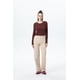 thumbnail image 4 of Polera Mujer Rib Chocolate, 4 of 4