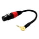 thumbnail image 5 of Cable De Audio XLR Hembra De 3 Pines A Conector Estéreo De 3,5 Mm En ángulo Recto, 5 of 5