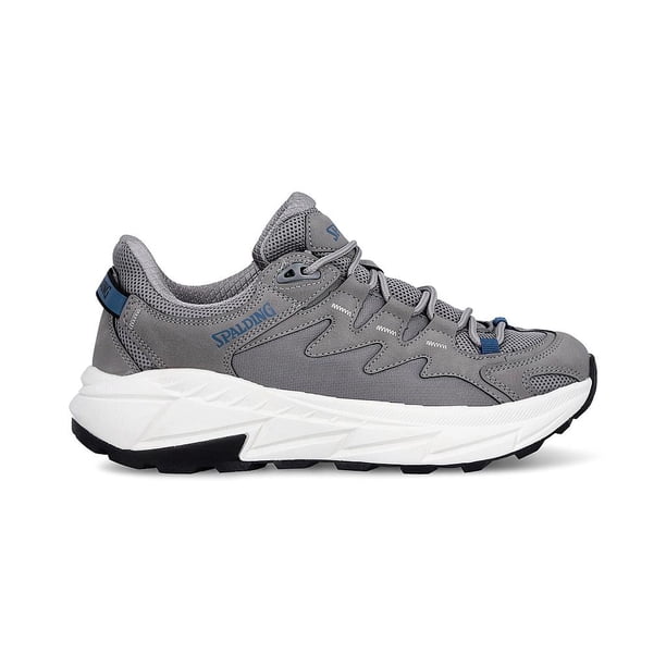 Zapatillas Trail Running Hombre Track Gris Azul Spalding
