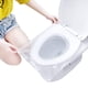 thumbnail image 2 of 50 fundas desechables para asiento de inodoro, de papel desechable, para viajes, con película de PE, para adultos y niños pequeños, para aprender a ir al baño., 2 of 8
