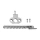 thumbnail image 5 of Casement Stay Window Restrictor Hooks Pestillo protección para niños Metal Casement Security Lock Window Lock Limitador de ventana deslizante Fácil de Anzuelo Largo Gris, 5 of 5