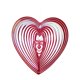 thumbnail image 2 of Repelente De Aves De Alto Brillo, Moderno, En Forma De Corazón, Para Césped, Granja, Balcón, Color Rojo, 2 of 5