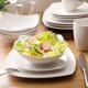 thumbnail image 3 of Juego de vajilla Gibson Home Zen Buffet de porcelana, 16 piezas, blanco, 3 of 7