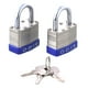 thumbnail image 5 of Pack 2 Candados Cuerpo De Láminas De Acero Zincados 50mm Odis Plata Candado Laminado, 5 of 7