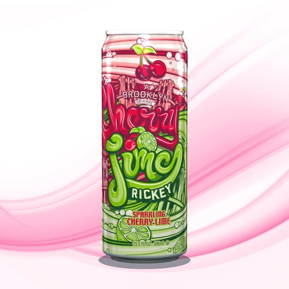 Rickey Cherry Lima, pack 24 unidades, Lata 650 ml