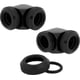 thumbnail image 1 of Hardline Fittings Corsair Xf 90°, 12 mm de diámetro exterior, paquete doble, negro, 1 of 4