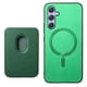 thumbnail image 1 of Funda de Cuero Magnética con Tarjetero para Samsung Galaxy A54 Cubierta Delgada Verde, 1 of 5