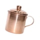 thumbnail image 5 of Taza de té de cobre, taza de té de cobre puro, portátil, espesada, fácil de limpiar, con asa de tapa, taza de cobre para el hogar, oficina, sala de té, 5 of 5