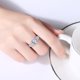 thumbnail image 5 of Anillos de Boda de Moissanita de 2-3 Uds para Mujer Corte Redondo Color D VVS1 Anillos de Diamante de Plata Esterlina Anillos de Compromiso de Moissanita con Certificado, 5 of 9