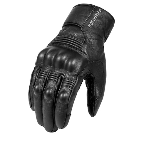 Guantes De Cuero Para Motociclismo De Invierno Motowolf 0313 - Talla 2Xl
