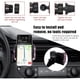 thumbnail image 4 of Soporte universal de cristal para teléfono de coche - Ajustable en 360 grados, seguro para el salpicadero, la rejilla de ventilación y el parabrisas - Compatible con todos los smartphones-Rosa, 4 of 5