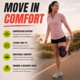thumbnail image 2 of Rodillera de Compresión UFlex Athletics Talla Media Rosa, 2 of 8