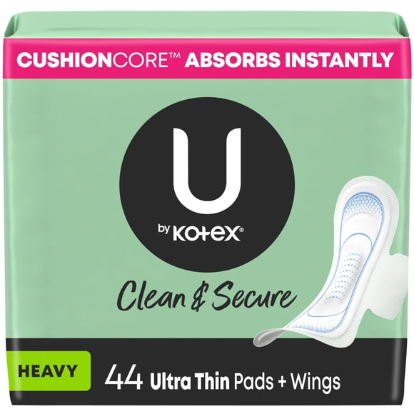 Compresa sanitaria U by Kotex Ultra Fina de alta absorción – 44 unidades