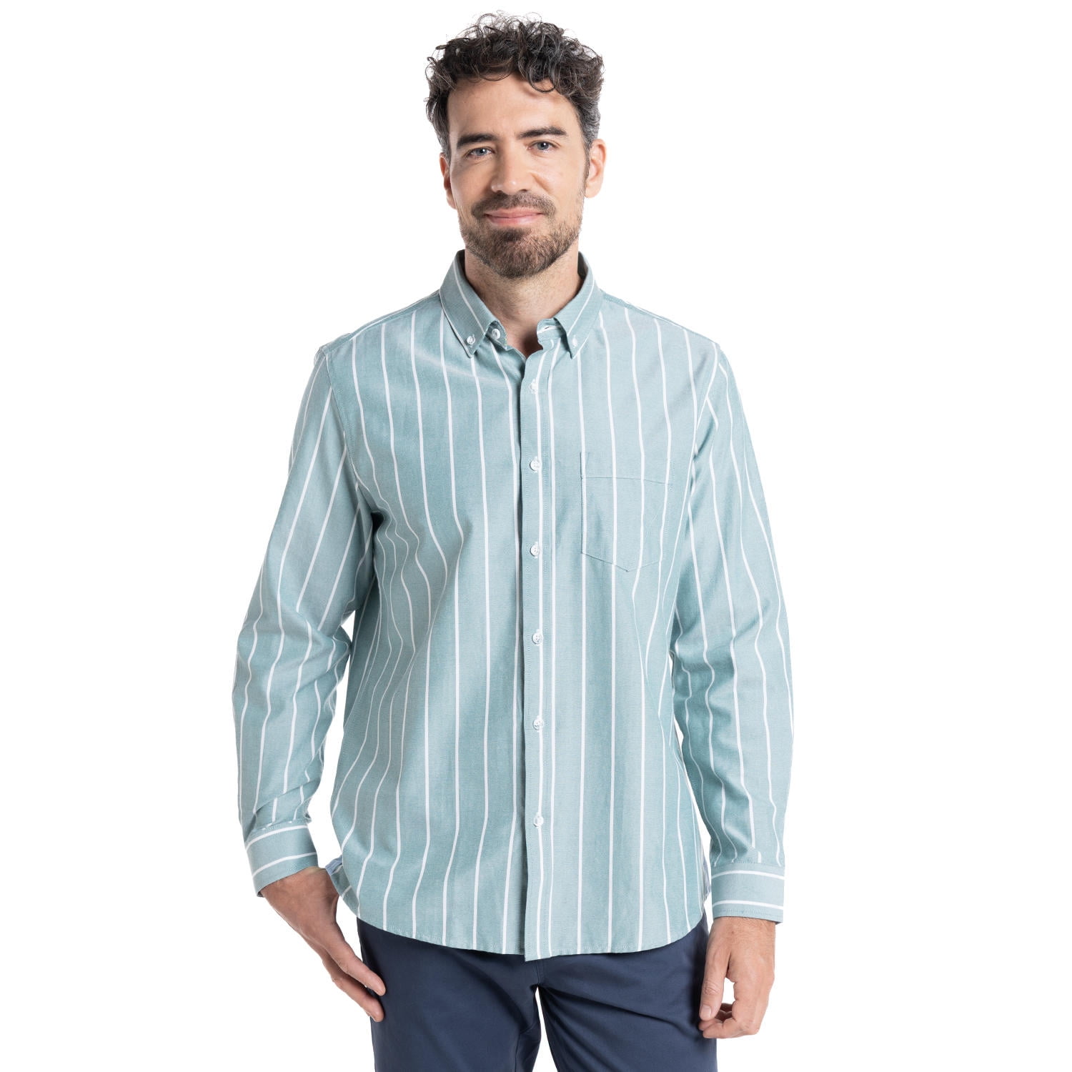 Truval - Camisa Oxford Listada