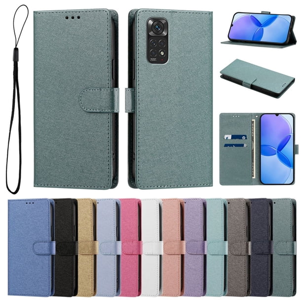 Cartera para Xiaomi Redmi Note 11S 4G con Bolsillo de Tarjetas, Verde Oscuro