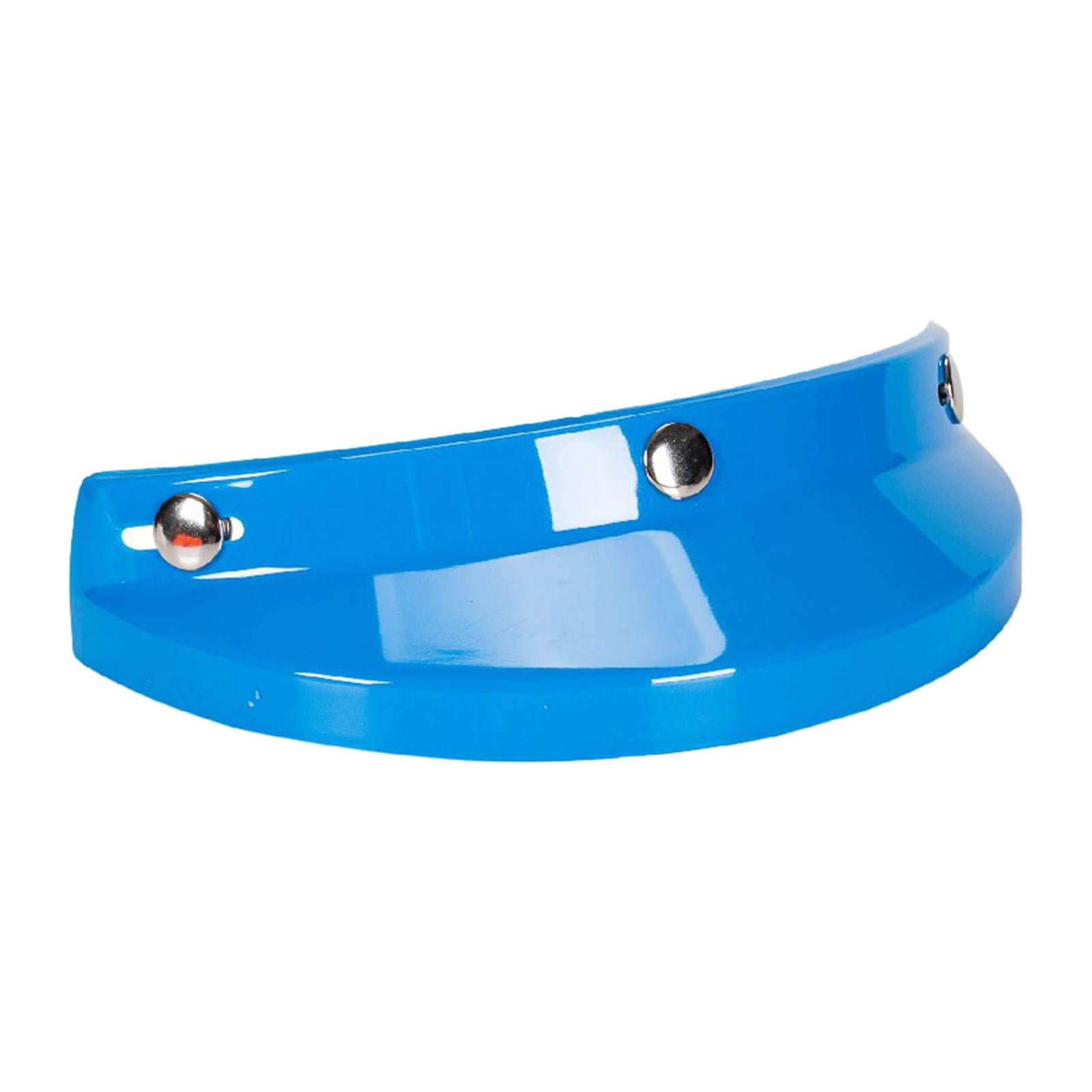 Ioensy - Helmet Visor 3 Snap Para Cascos Con 3 Botones Semicascos Partes Azul