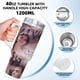 thumbnail image 5 of Diarios de Vampiros Vaso aislado de acero inoxidable con asa, diseño temático, regalo para familia, amigos y fans; incluye pajita y encaja en el portavasos estándar, 40 oz, 5 of 6