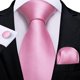 thumbnail image 1 of Corbatas Seda Hombres, Paño Y Colleras. Modelos De Un Tono rosa Talla Única, 1 of 6