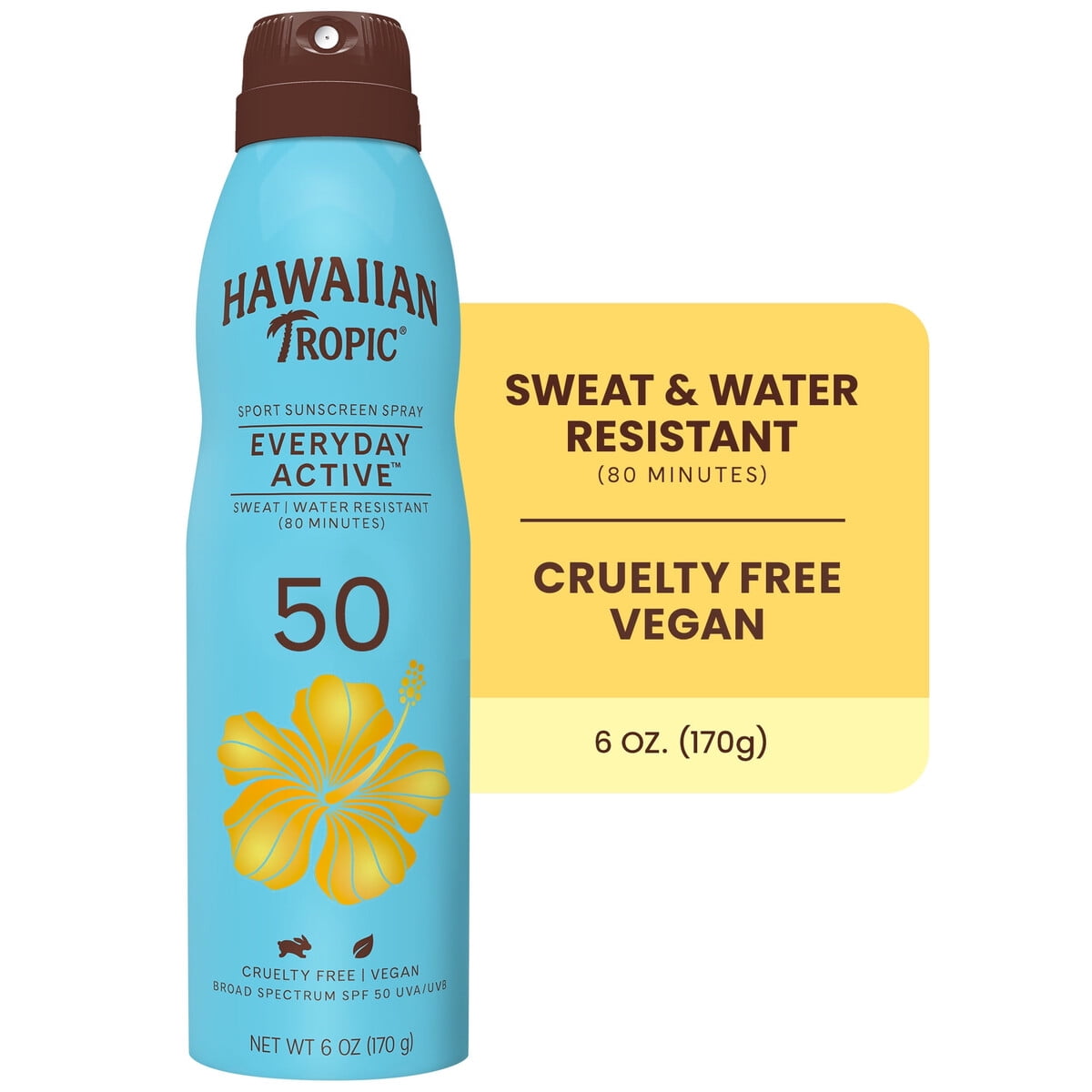 Bloqueador Solar Spray Hawaiian Tropic Spf 50 170g Resistente