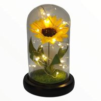 Genérica - Girasol Eterna Girasol Artificial Para Decorar Regalos Altura 20Cm