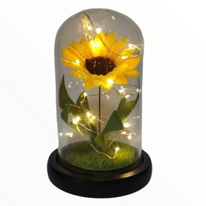 Genérica - Girasol Eterna Girasol Artificial Para Decorar Regalos Altura 20Cm