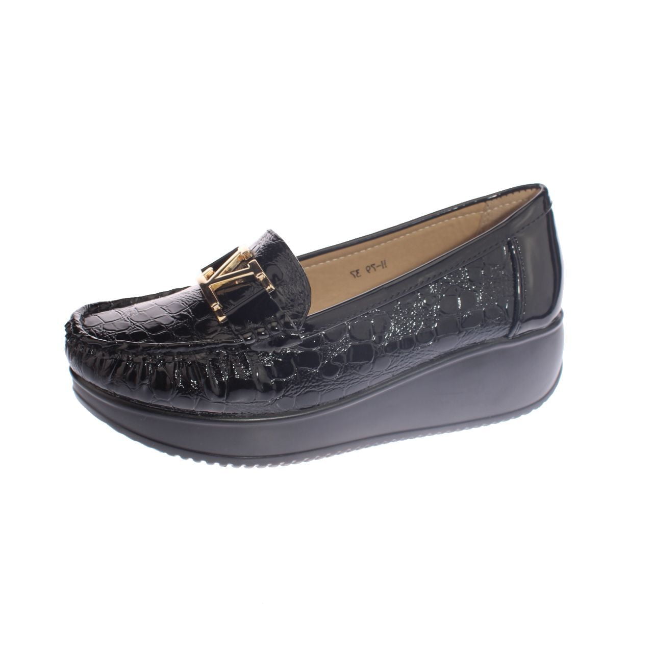 Mocasín Platafoma Negro Hualun | Lider