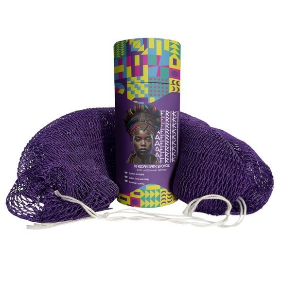 Esponja de Baño AFRIKI Exfoliante Morado Oscuro - 1 unidad