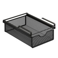 Magideal - Cesta Extraíble Para Cajón Colgante, Cesta Debajo Del Estante, Cajón De Metal Extraíble Debajo Del Organizador Del Escritorio Para Baño, Bocadillos, N 31 Cm X 22 Cm X 9 Cm