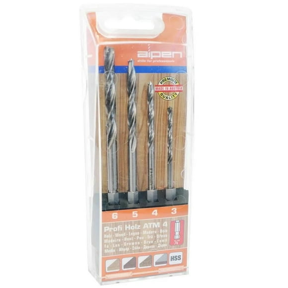 Set Brocas (4) Madera Holz Toma Hex ATM4
