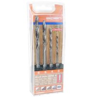 Alpen - Set Brocas (4) Madera Holz Toma Hex Atm4