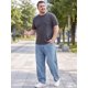 thumbnail image 2 of INSPIRE CHIC Jeans Casuales de Hombre Grandes y Altos Pantalones de Mezclilla Elásticos 4XL Azul Claro, 2 of 5