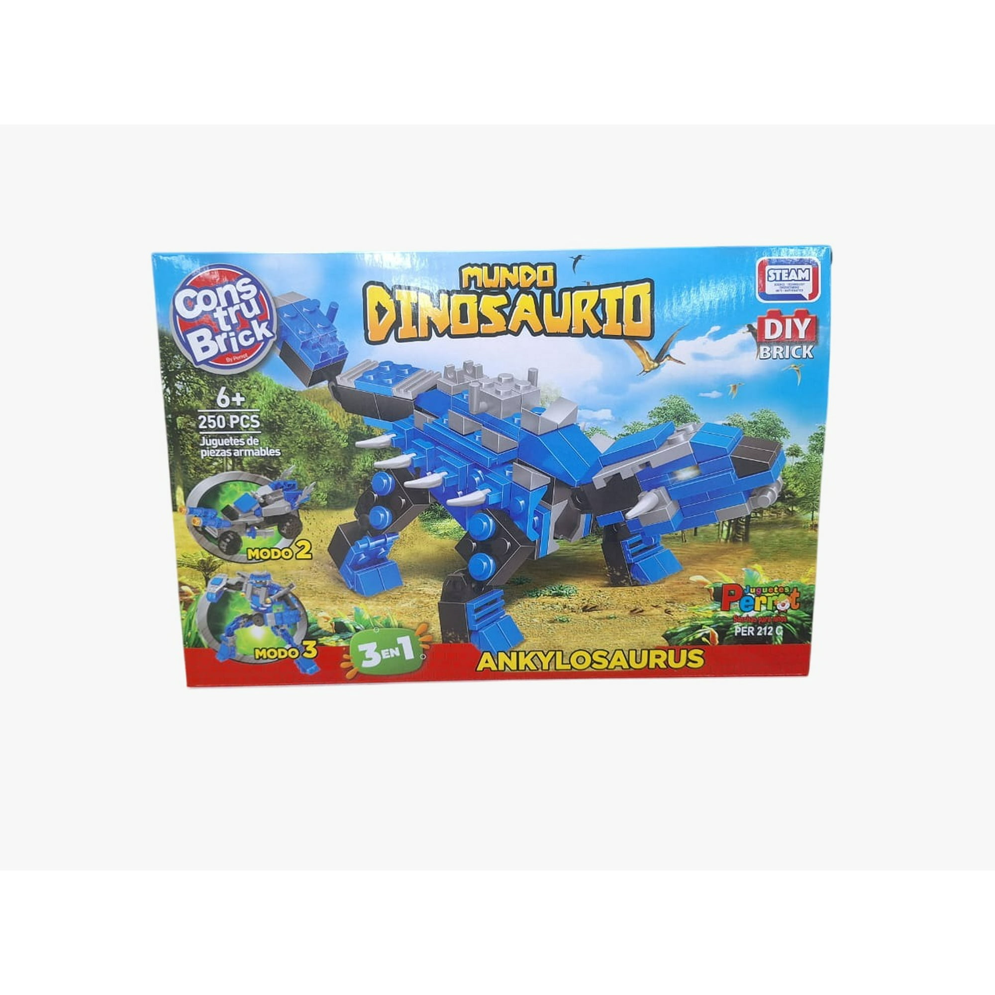 Juguetes Perrot - Construbrick Mundo Dinosaurio Ankylosaurus
