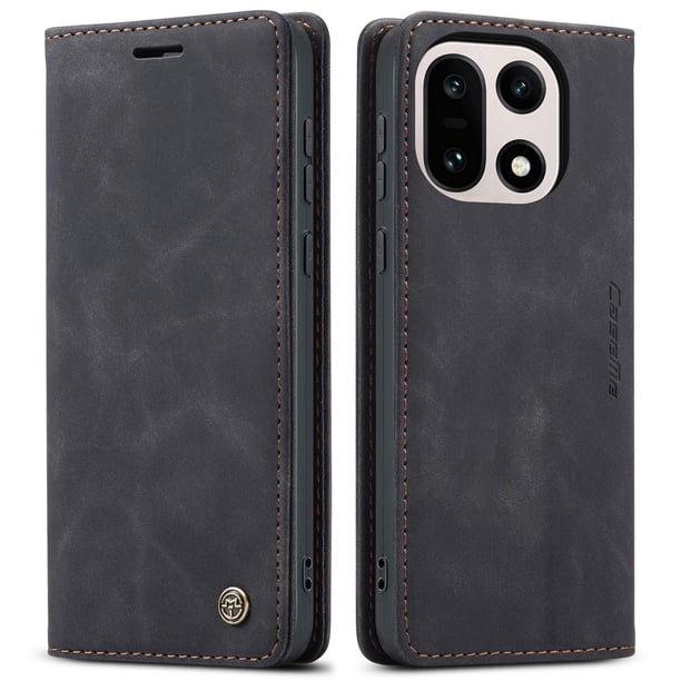 Funda FOXDOCK cartera de piel sintética para FOXDOCK Redmi Note 15 Pro Plus 5G – Resistente a golpes, RFID – Negra