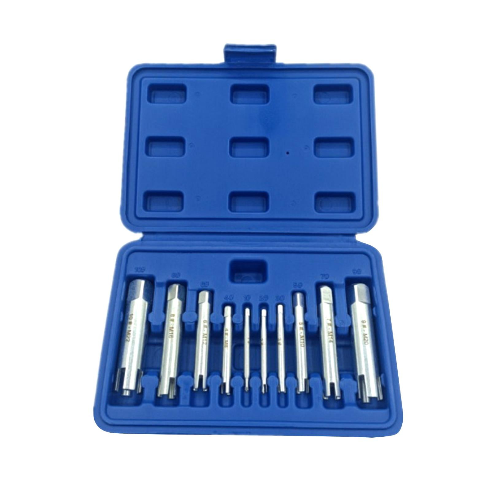 Ioensy - Juego De Extractores De Pernos De Rosca De 10 Piezas, Accesorios, Juego De Guías De Brocas Multiusos