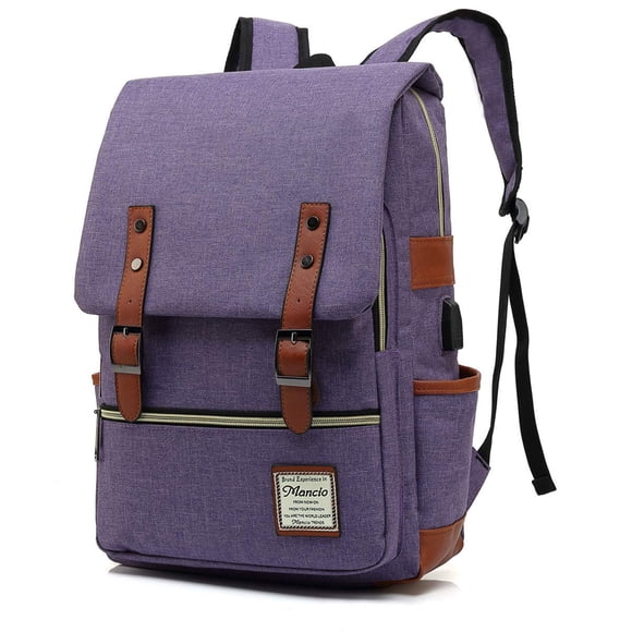 Mochila Mancio Elegant resistente al agua con puerto USB de 15.6 pulgadas