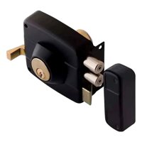 Metalfer - Cerradura Sobreponer Cilindro 4Cm Seguridad Hogar