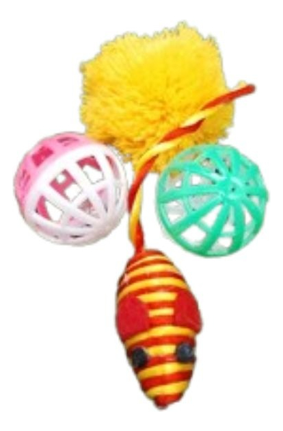 Genérico - Set 5 Juguetes Forma Raton Mascotas Divertido Estimular Lau