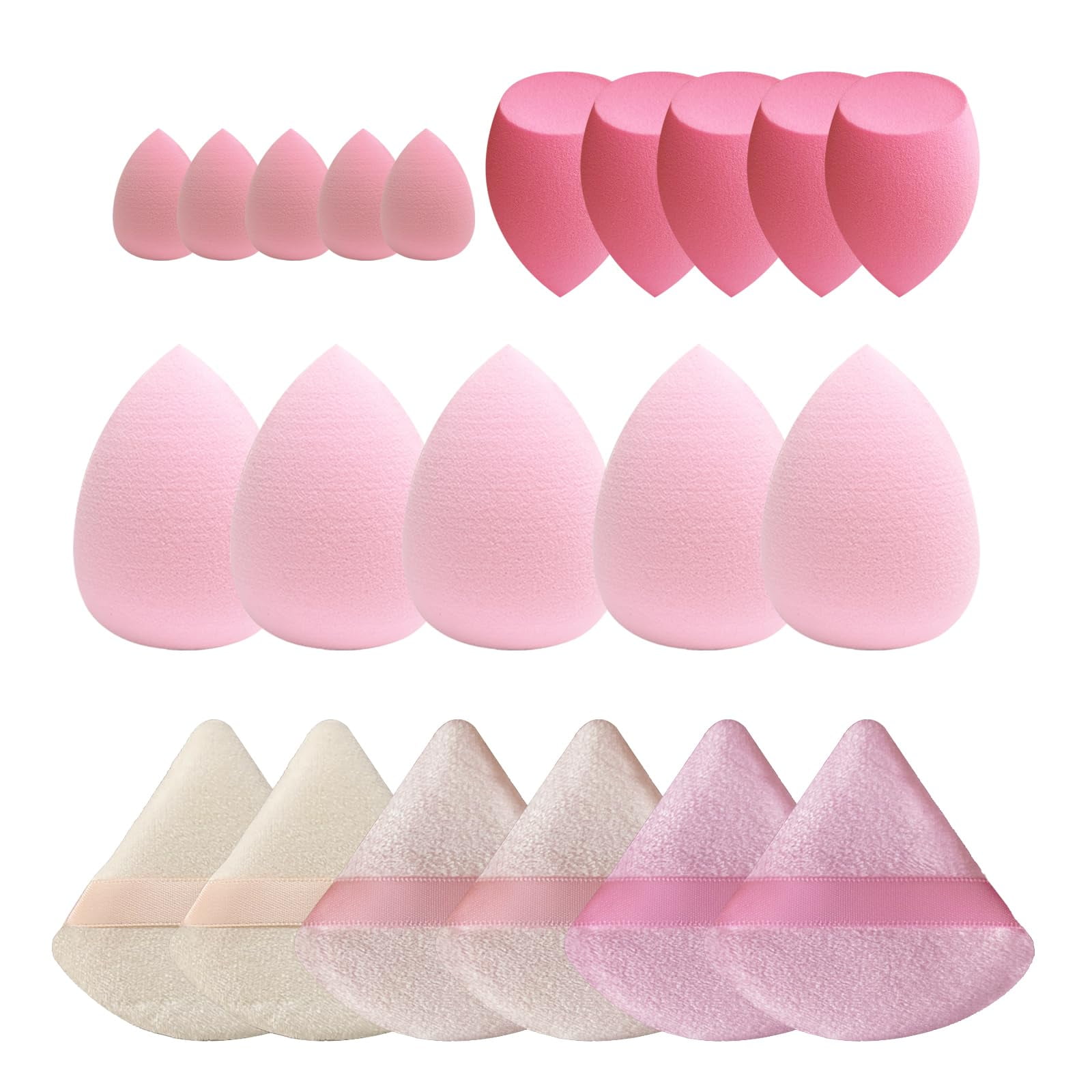 Set De Esponjas De Maquillaje Gfouns, 21 Unidades, Para Líquido, Crema Y Polvo