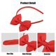 thumbnail image 4 of Unique Bargains Diadema con Lazo Moda Linda Diadema de Poliéster para Adolescentes 5.9x4.4 Pulgadas Rojo, 4 of 7