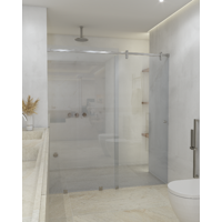 Dellorto - Shower Door Corredera Vidrio Templado Ancho Ajustable 160-170 X 190 Cm
