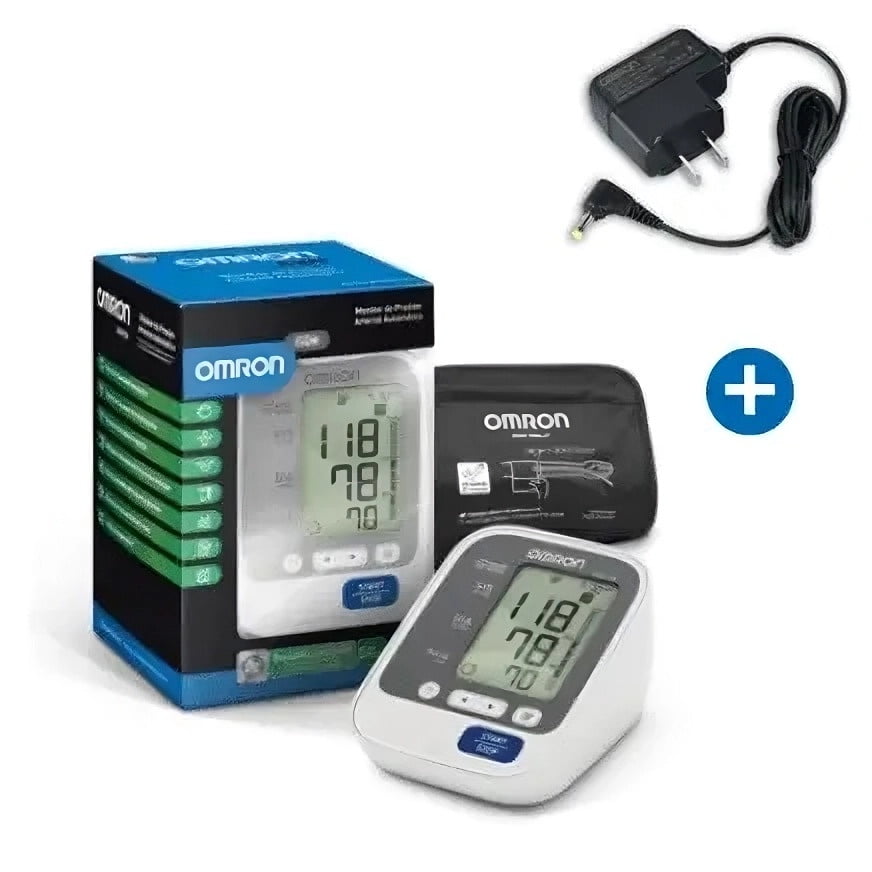 Toma Presión De Brazo Omron Hem 7130 + Adaptador A La Corriente