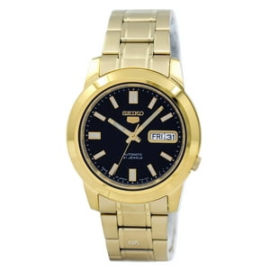 Seiko - Reloj 5 Automatic Con Esfera Negra Para Hombre Snkk22J1