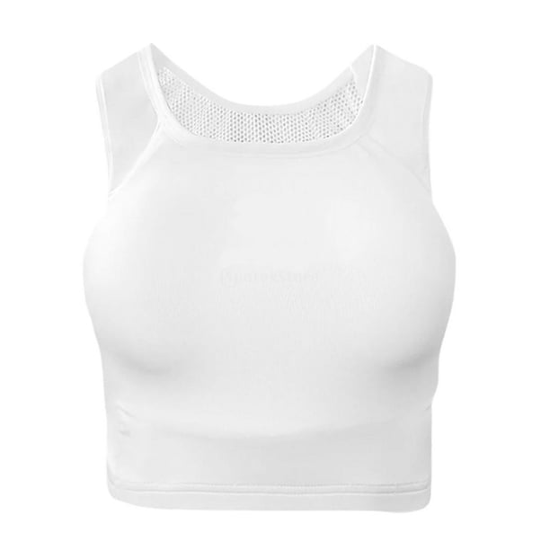 Protector de pecho de karate para mujer, forro elástico extraíble, protección de boxeo, protectores de pecho deportivos, protector de costillas para S