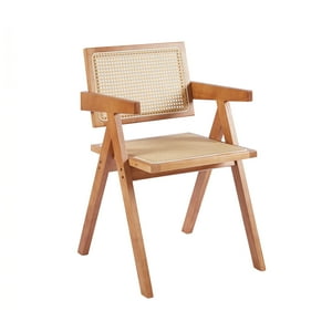 Klik Muebles - Silla Sitial Butaca Chandigarh Madera Rattan Natural