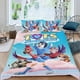 thumbnail image 2 of TOTS Conjunto de sábanas temático, trío de piezas, cómodo y amigable con la piel, diseño único, regalo de decoración para el hogar para familiares, amigos y fans,173cm *218cm, 2 of 6